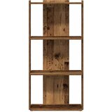  Regal za knjige s 3 razina boja staro drvo 60x30x120 cm drveni | shoptok.hr