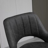  Set od 2 barske stolice izgled kože okretne podesiva visina oslonac za noge metalni okvir 47 x 52 x 87-109 cm siva | shoptok.hr