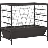 Hranilica za stoku Crna 100 x 60 x 90 cm Hladno valjani čelik | Eponuda.com
