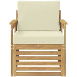  2 Komad Set vanjskih sofa Poliester Bijela i Krem | shoptok.hr
