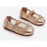 Boto Kids' ballet flats with bow Gold Jellema | Shoptok.si