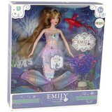  Lutka za igru Emily u obliku sirene sa crvenom ribom - 30 cm | Shoptok.si