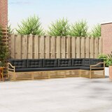  Set vanjskih sofa 6 pcs Bijela i antracit 404 x 166,5 x 73 cm | Eponuda.com