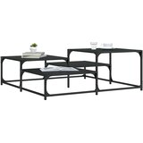  Stolić za kavu crni 107x107x40 cm od konstruiranog drva | shoptok.hr