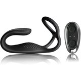 Rocks Off radio analni vibrator na baterije s prstenom za penis (crni) | shoptok.hr