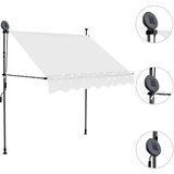 Tenda na ručno uvlačenje s LED svjetlima 100 cm krem | Eponuda.com