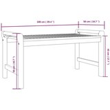  Stolić za kavu 100 x 50 x 50 cm od masivnog drva bagrema | shoptok.hr