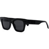 Fendi graphy Grey Geometric Sunglasses ONE SIZE (51) Črna/Črna Cene
