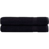 vidaXL Premium brisače 2 kos črna 100x200 cm 600 gsm 100 % bombaž | Shoptok.si