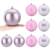  Set božićnih kuglica XL 9 kom. Ružičasta Ø 15 cm Plastika | shoptok.hr