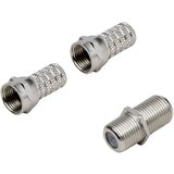 BKL Electronic 0403529 set F- konektorja Priključki: F-vtič\, F-vtičnica\, F-vtičnica\, F-vtič Premer kabla: 7 mm 1 set, (20432487) | Shoptok.si