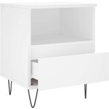 vidaXL Nočna omarica bela 40x35x50 cm inženirski les | Shoptok.si