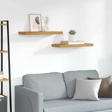  Polica na zidu 2 pcs Smeđa 60 x 23 x 4 cm Konstruirano drvo | shoptok.hr