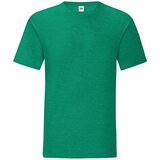 Fruit Of The Loom Green men's t-shirt in combed cotton Iconic with sleeve | Shoptok.si