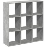 Sobna pregrada / regal za knjige sivi 102x29x103,5 cm drveni | shoptok.hr