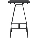  Vrtni barski stol crni 60 x 60 x 110 cm od kaljenog stakla | Eponuda.ba