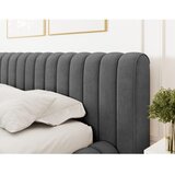 ELTAP Tamno sivi tapecirani bračni krevet s prostorom za odlaganje s podnicom 140x200 cm Carilla – | shoptok.hr