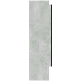 vidaXL kupaonski ormarić s ogledalom 80x15x60 cm MDF siva boja betona | shoptok.hr