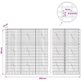  Gabion s žicom debljine 3 5 mm i mrežom 5x10 cm 850x10x150 cm - 10 cm 150 cm 850 cm | shoptok.hr