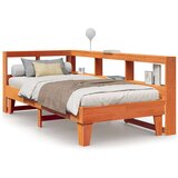  Krevet s regalom za knjige bez madraca 75 x 190 cm od borovine | shoptok.hr