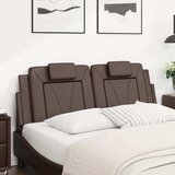  Jastuk za uzglavlje Viana smeđi 120 cm od umjetne kože | Eponuda.com