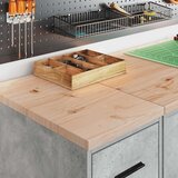 vidaXL Garažni ormarići 2 kom siva boja betona od konstruiranog drva | shoptok.hr