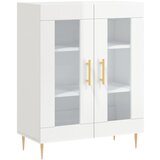 Maison Chic Komoda - Predalnik visok sijaj bela 69,5x34x90 cm inženirski les, (21719434) Cene