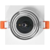 vidaXL Vgrajeni reflektorji 24 kosov Kvadrat GU10 Bela 91x91 mm | Shoptok.si
