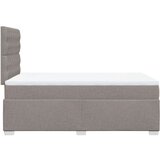 vidaXL Krevet s oprugama i madracem smeđesivi 120 x 190 cm od tkanine | shoptok.hr