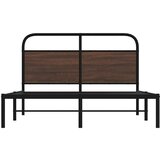 vidaXL Okvir kreveta bez madraca smeđa boja hrasta 140x190 cm drveni | shoptok.hr