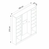 Hanah home ormar za hodnik noah 8200 | ePonuda.com