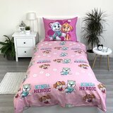 Jerry Fabrics Ružičasta pamučna dječja posteljina za krevet za jednu osobu 140x200 cm Paw Patrol "Heroic" – | shoptok.hr