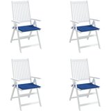 Jastuci za vrtne stolice 4 kom plavi 40x40x4 cm od tkanine | shoptok.hr