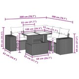 vidaXL 6-dijelni set vrtnih sofa od poliratana s jastucima svjetlosivi | shoptok.hr