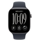 Apple watch series 12 gps 46mm space grey aluminium case with navy blue sport band - m/l (MJEJ4WF/A) Cene