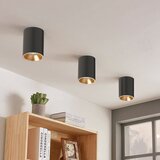 Braytron stropna lampa beta - ss, crno/zlatna, IP20, GU10 | shoptok.hr