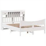 vidaXL Okvir kreveta bez madraca bijeli 140x200 cm od masivne borovine | shoptok.hr