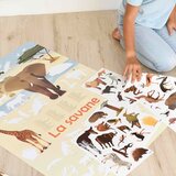 Poppik Edukativni poster s nalepnicama Otkrića Savana 5+ | Eponuda.com