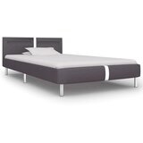  Za krevet od umjetne kože s LED svjetlom sivi 90 x 200 cm | shoptok.hr
