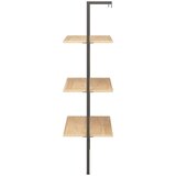  Naslanjajuće police s 3 razine svjetlosmeđe-crne 64x35x120,5 cm Slike