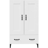  Visoka omarica bela 70x31x115 cm inženirski les, (20653968) | Shoptok.si