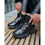 Resti Black women's sporty winter boots a'la trappers Mertika - Footwear | ePonuda.com