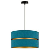  Duolla - Luster na sajli DUO 1xE27/15W/230V prečnik 40 cm tirkizna/zlatna | Eponuda.com