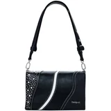 Desigual Torba preko ramena crna / bijela
