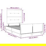  Modra postelja 120x190 cm, (22048884) | Shoptok.si