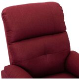  Električni naslonjač od tkanine crvena boja vina | shoptok.hr