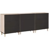 Ormarić Komoda 3 pcs Bijelo 180 x 33,5 x 75 cm | shoptok.hr