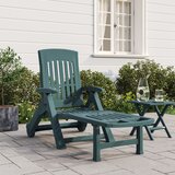 Maison Chic Zložljiv Ležalnik - Sončna ležalnik s kolesi zelen PP, (22042716) | Shoptok.si