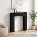  Okvir za kamin Crni hrast 102 x 18 x 100,5 cm Konstruirano drvo Cijene