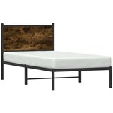 Metalni okvir kreveta s uzglavljem boja hrasta 90 x 200 cm | shoptok.hr